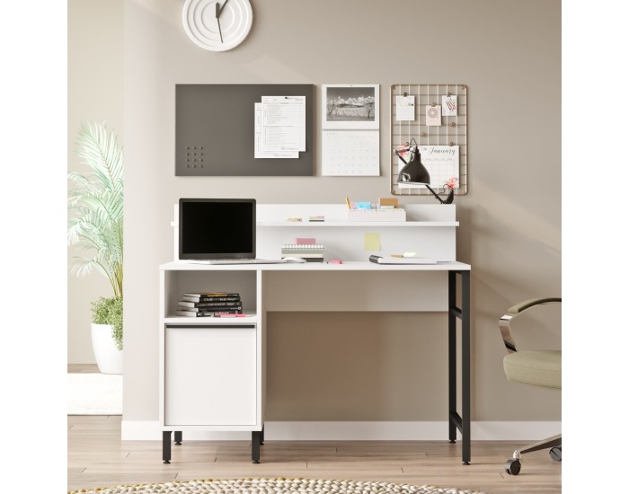 Бюро Fajaarire 120x60x100 см бяло []