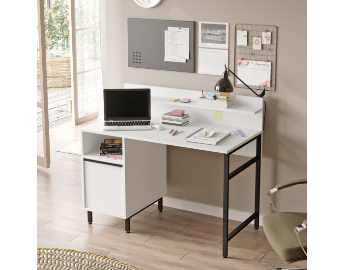 Бюро Fajaarire 120x60x100 см бяло []