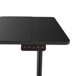 Маса с регулируема височина с колела Pomona електрическа 110x60cm Черна [] - Бюра