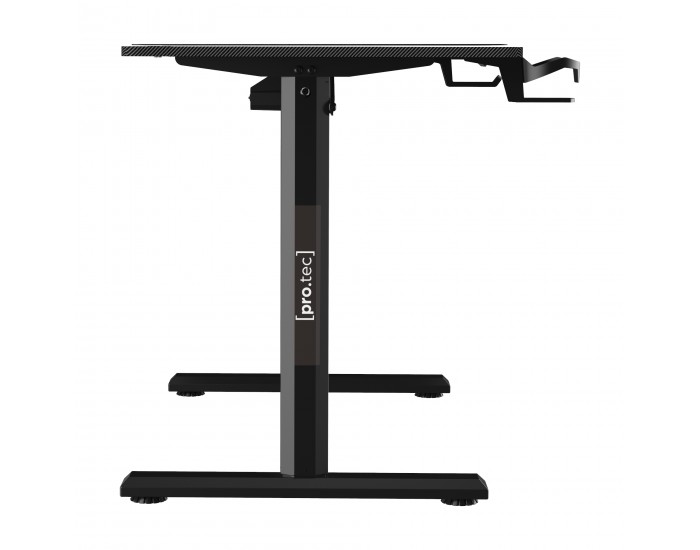 Маса с регулируема височина с колела Pomona електрическа 110x60cm Черна []