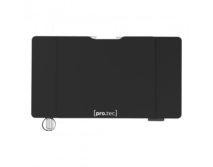 Маса с регулируема височина с колела Pomona електрическа 110x60cm Черна []