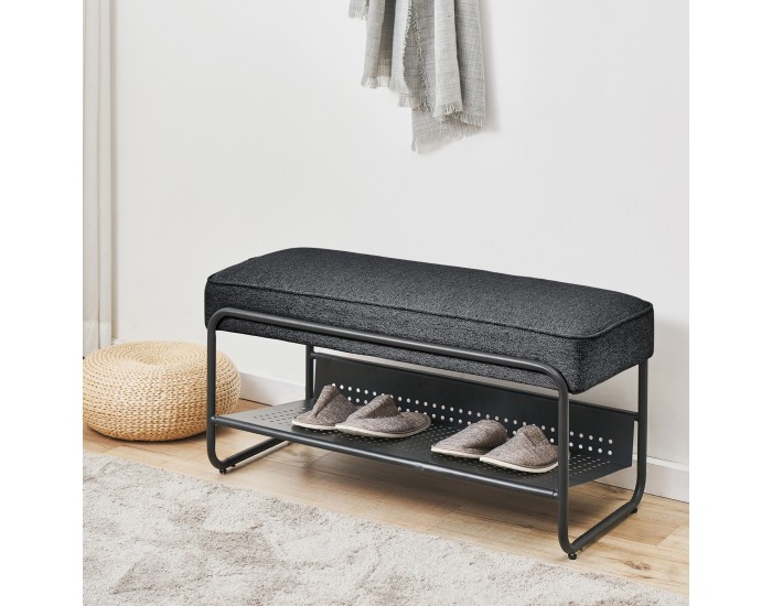 Пейка за обувки Lillehammer 90x37x42 см черен []