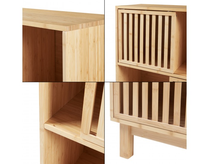 Етажерка Ypäjä 126x76x33 см бамбук []