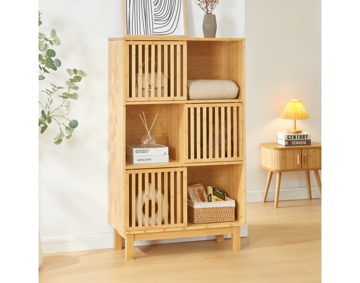 Етажерка Ypäjä 126x76x33 см бамбук []