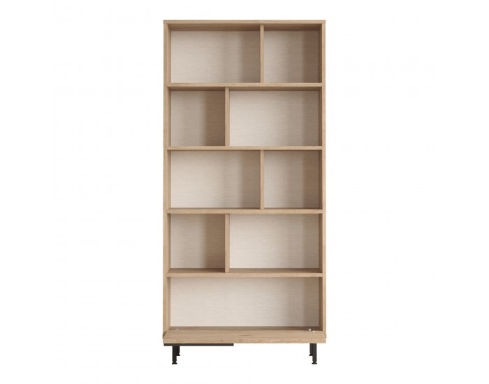 Библиотека Kvænangen 176x84x30 см дъб/ратан []