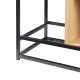 Етажерка Rennebu 126x80x33 см 3 отделения черно/дъб []