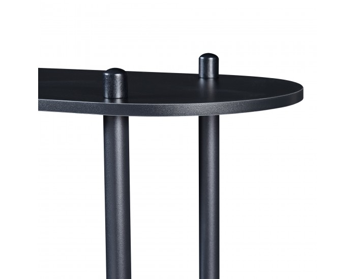 Библиотека Øvre 139x80x30 см 5 рафта Черен []