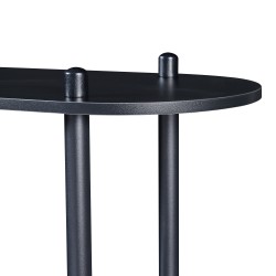 Библиотека Øvre 76,5x80x30 см 3 рафта черен [] - Дневна