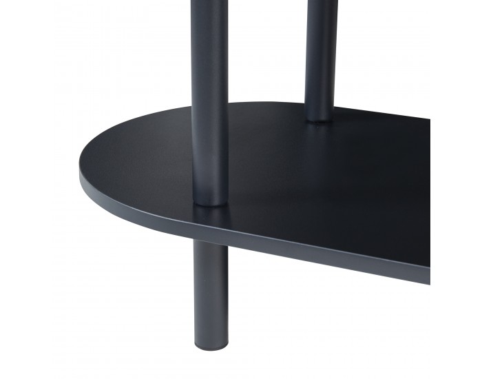 Библиотека Øvre 76,5x80x30 см 3 рафта черен []