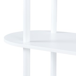 Библиотека Øvre 76,5x80x30 см 3 рафта Бяла [] - Дневна