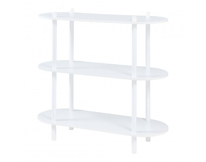 Библиотека Øvre 76,5x80x30 см 3 рафта Бяла []