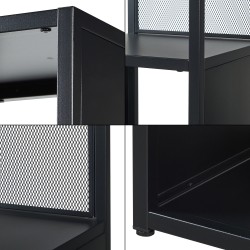 Стоящ рафт Finspång 185x38x38 см черен [] - Дневна