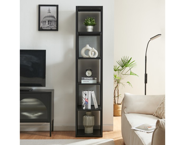 Стоящ рафт Finspång 185x38x38 см черен []