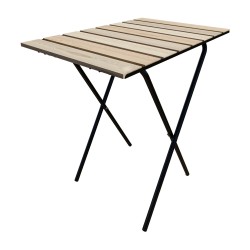 Сгъваема маса Cavallino 60x40x57 см естествена [] - Градински маси