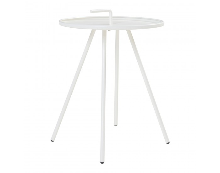 Външна помощна маса Fosen 55 x Ø 42 cm бяла []