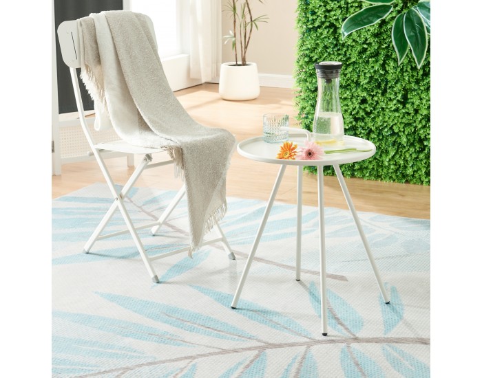 Външна помощна маса Fosen 55 x Ø 42 cm бяла []