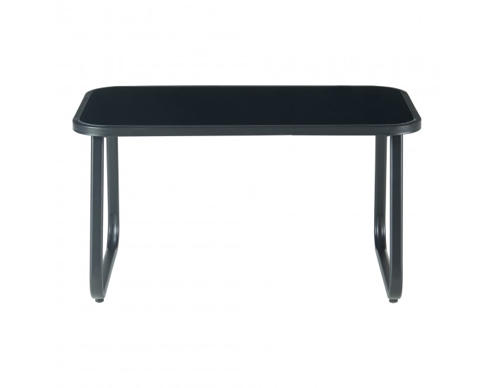 Комплект градински мебели Anzi от 4 части, черен []