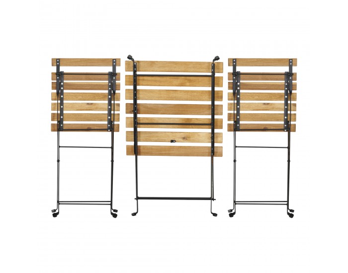 Бистро комплект Bovino 3 части, акациево дърво []