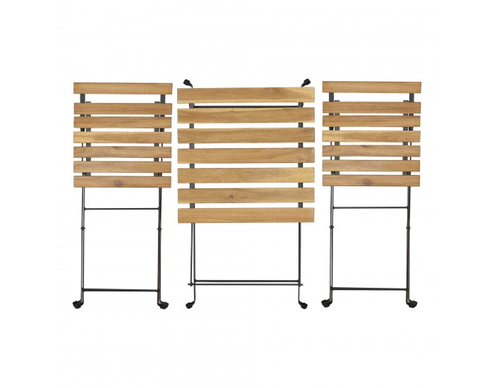 Бистро комплект Bovino 3 части, акациево дърво []