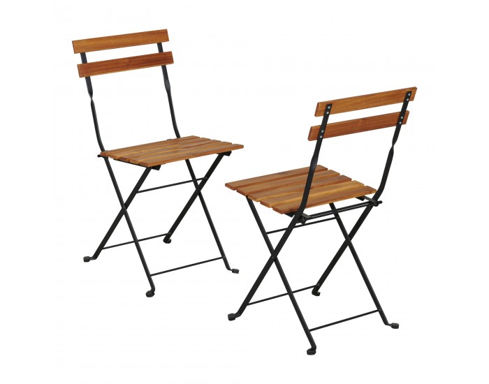 Бистро комплект Bovino 3 части, акациево дърво []