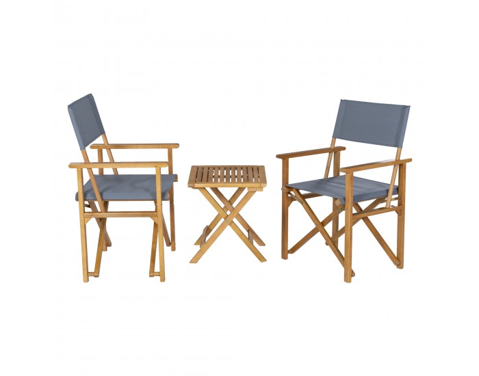 Бистро комплект Capistrello 3 части. сиво []