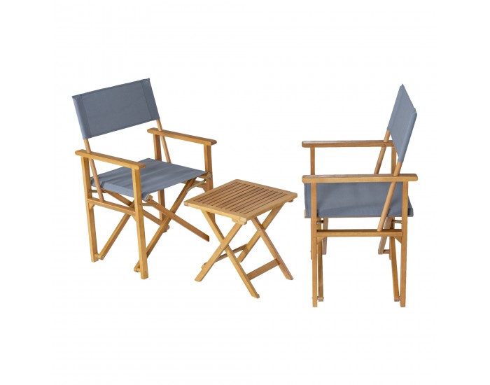 Бистро комплект Capistrello 3 части. сиво []