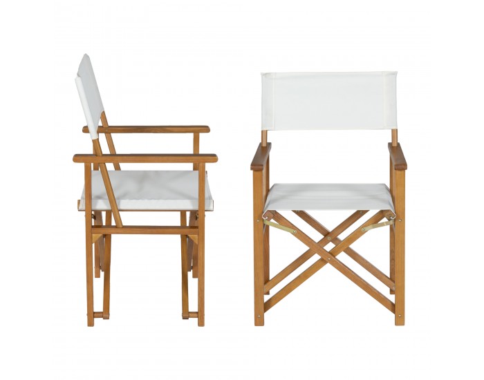 Комплект за бистро Capistrello от 3 части, бял []