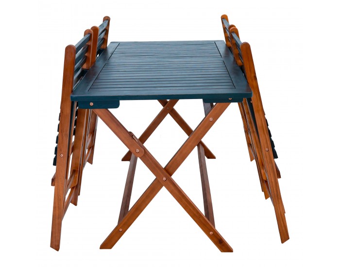 Комплект градински мебели Altamura от 5 части, FSC®-сертифицирано акациево дърво []