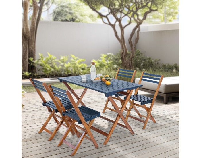 Комплект градински мебели Altamura от 5 части, FSC®-сертифицирано акациево дърво []