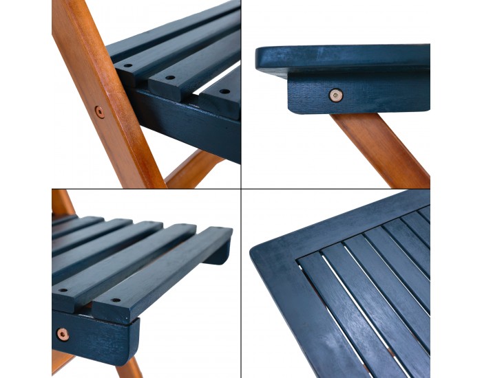 Комплект градински мебели Altamura от 5 части, FSC®-сертифицирано акациево дърво []