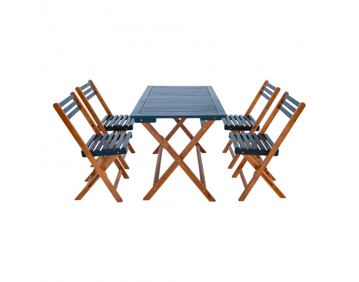 Комплект градински мебели Altamura от 5 части, FSC®-сертифицирано акациево дърво []