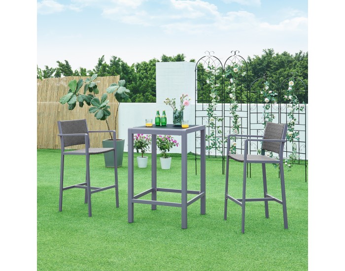 Алуминиева бар маса Avise от 3 части []