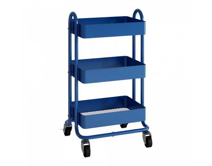 Pyhäntä кухненска количка с 3 нива синя []