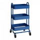 Pyhäntä кухненска количка с 3 нива синя []