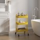 Pyhäntä кухненска количка с 3 нива жълта []