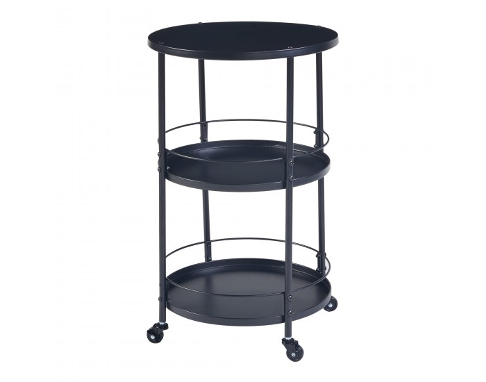 Количка за сервиране Munkedal метална черна []