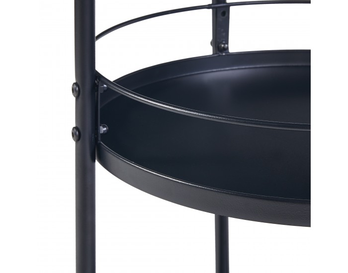 Количка за сервиране Munkedal метална черна []