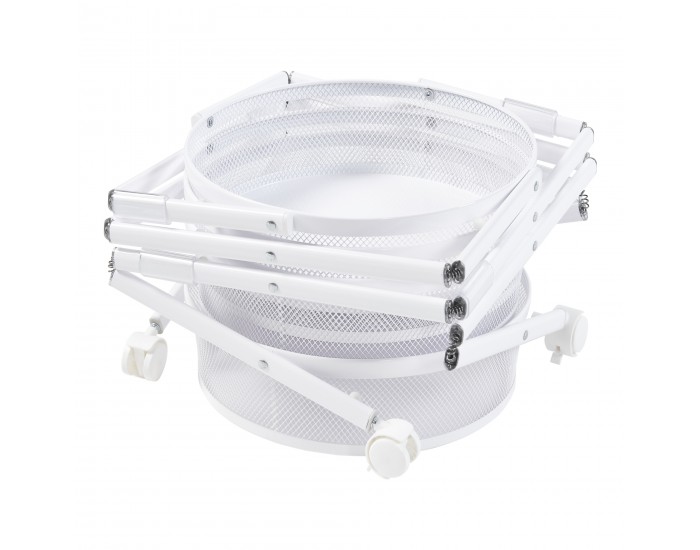 Количка Sørreisa с 4 нива 123xØ37,5 см бяла []