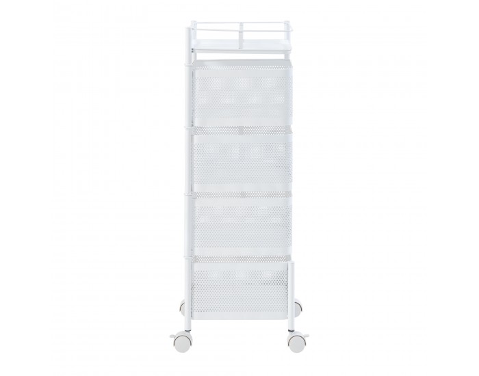 Sunndal количка с 4 нива 79.5x27x27cm бяла []