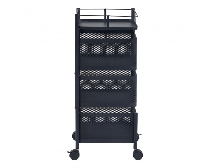 Sunndal количка с 3 нива 64.5x27x27cm Черна []