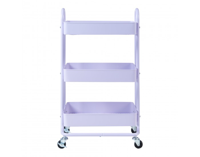 Кухненска количка Pyhäntä с 3 нива, лилава []