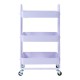 Кухненска количка Pyhäntä с 3 нива, лилава []