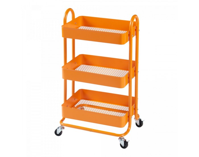 Pyhäntä кухненска количка с 3 нива Orange []
