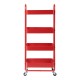 Кухненска количка Pyhäntä с 4 нива червена []
