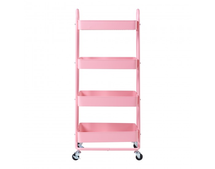 Pyhäntä кухненска количка с 4 нива розова []