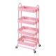 Pyhäntä кухненска количка с 4 нива розова []