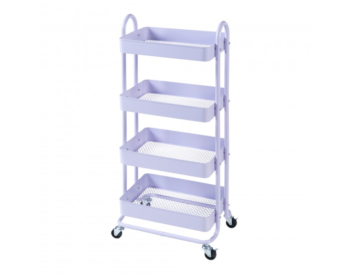 Кухненска количка Pyhäntä с 4 нива, лилава []