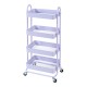 Кухненска количка Pyhäntä с 4 нива, лилава []