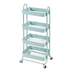 Кухненска количка Pyhäntä с 4 нива, зелена мента [] - Кухненски аксесоари