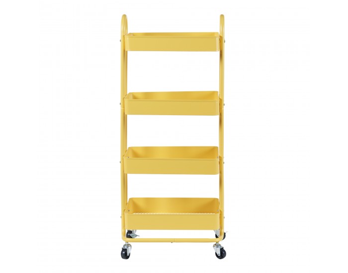 Pyhäntä кухненска количка с 4 нива жълта []